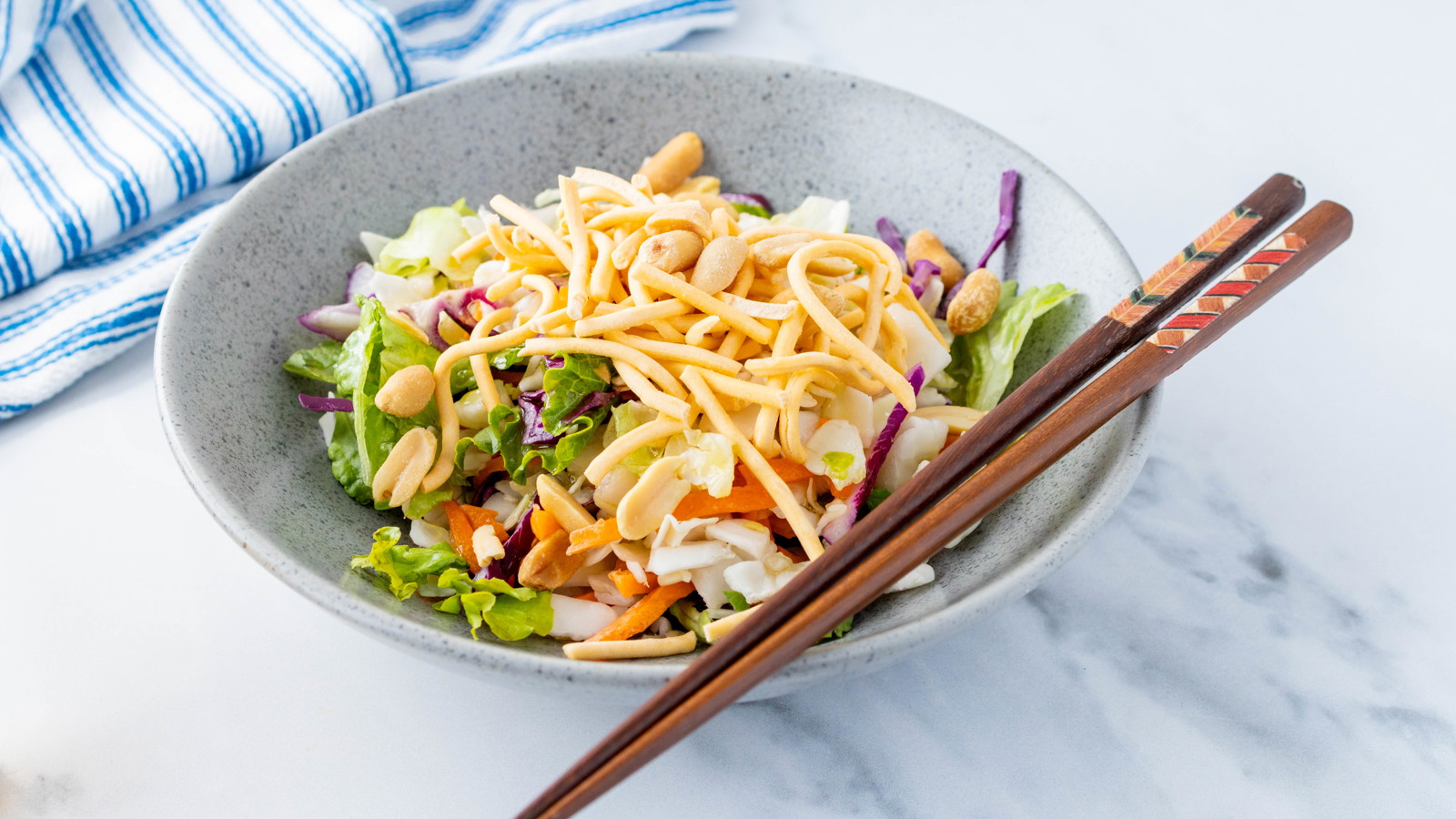 Image of Crunchy Asian Slaw with Cilantro & Roasted Onion Olive Oil and Tangerine Balsamic