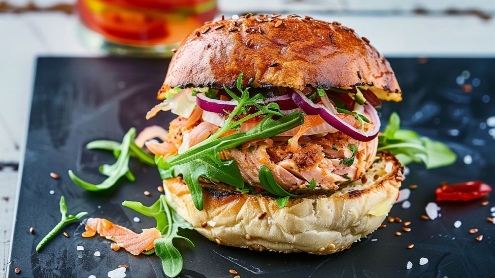 Image of Flammlachs-Burger