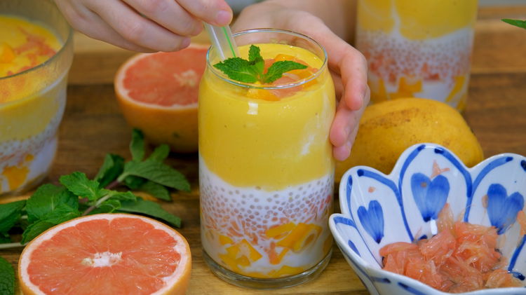 Image of You can drink this dessert with a thick straw. If...