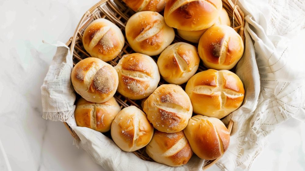 Image of Brötchen mit Quark und Joghurt