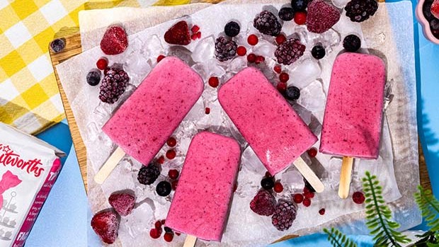 Image of Berry Smoothie Ice Lollies