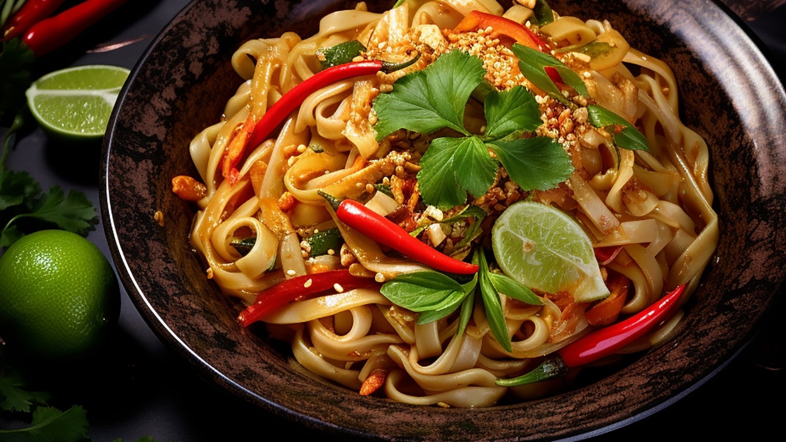 Image of Hot Honey Udon Noodles