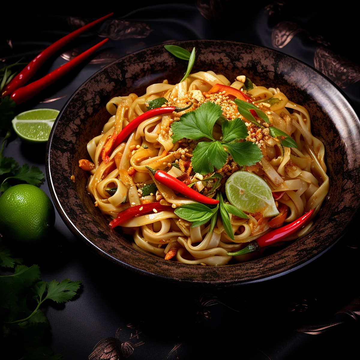Hot Honey Udon Noodles