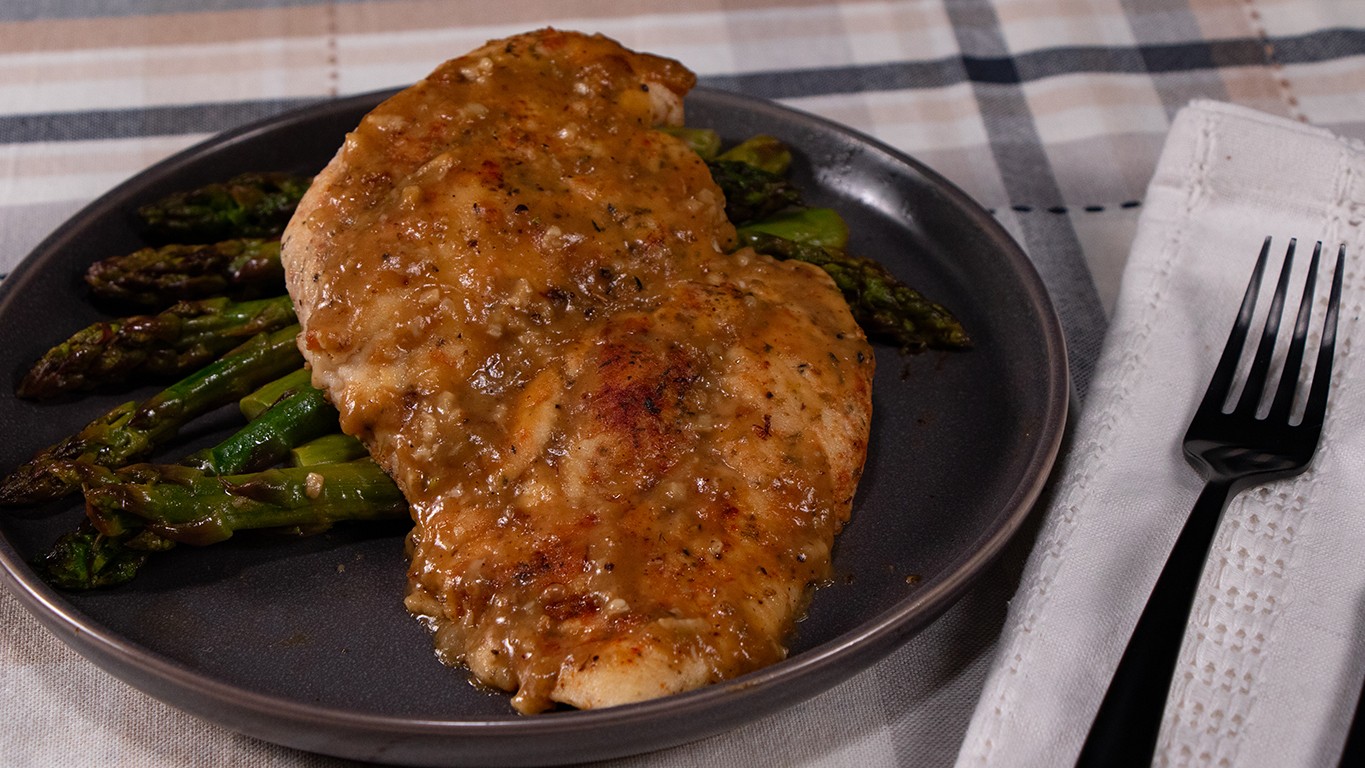 Image of Easy One-Pan Chicken and Asparagus