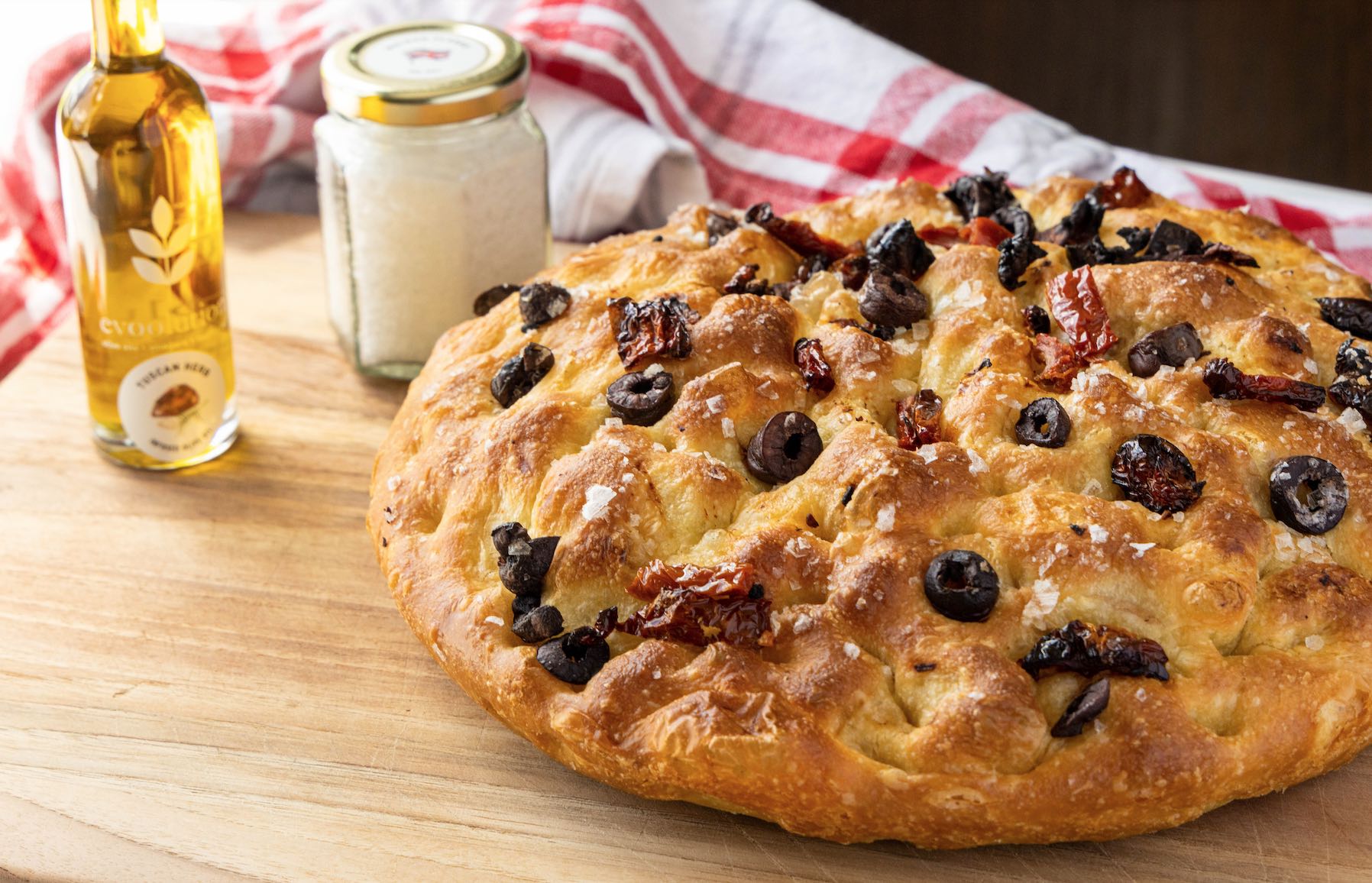 Image of Focaccia Bread with Tuscan Herb Olive Oil