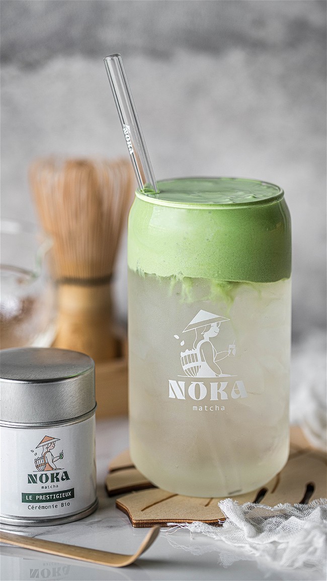 Image of Eau de coco & nuage de matcha