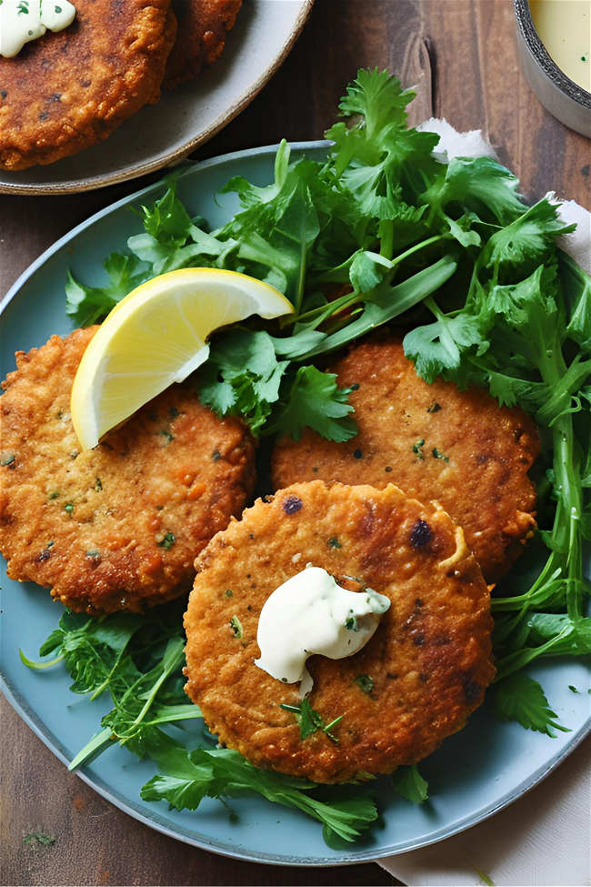 Image of Chickpea Filets with Lemon Dill Aioli