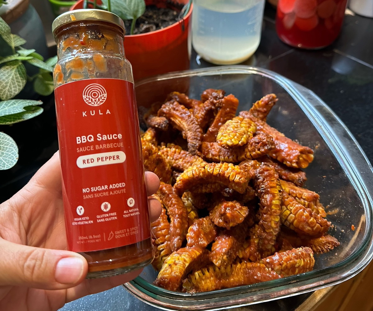 KULA's Sweet & Smoky Grilled BBQ Corn Ribs (No Added Sugar!)