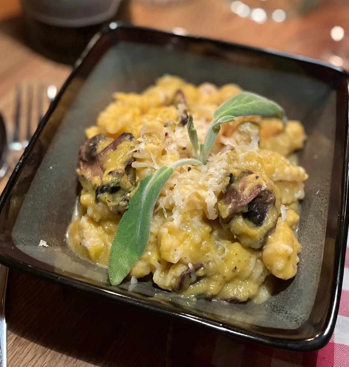 Wild Mushroom & Sage Butternut Chicken Carbonara