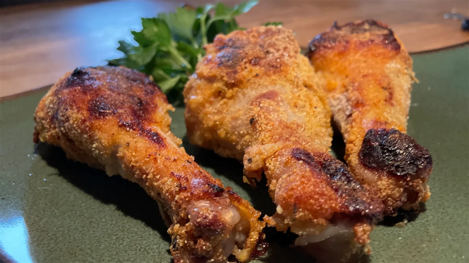 Image of Crispy Rosemary Apple Baked Chicken Drumsticks