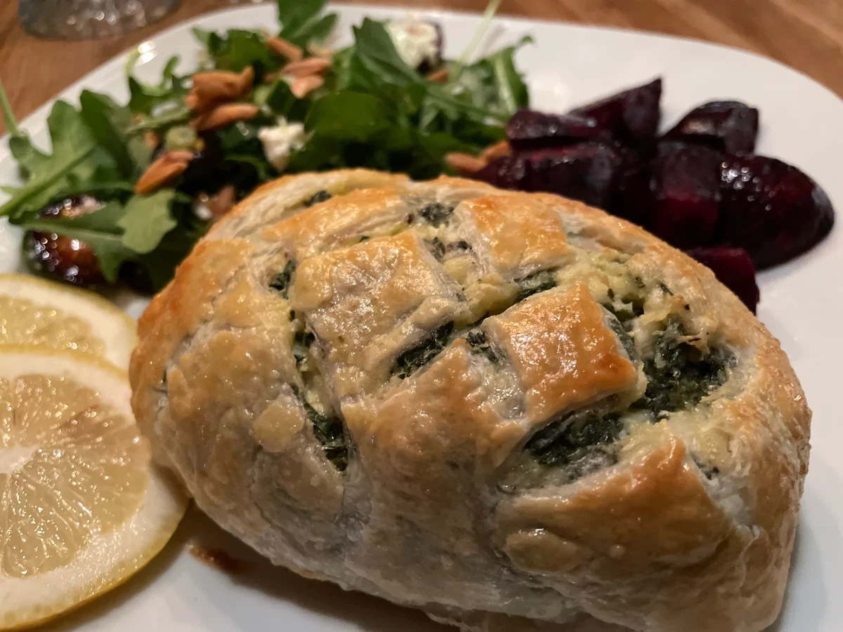 Creamy Dill Salmon Wellington