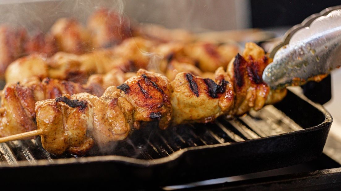 Image of Pinchos Morunos (Spanish Pork Skewers)