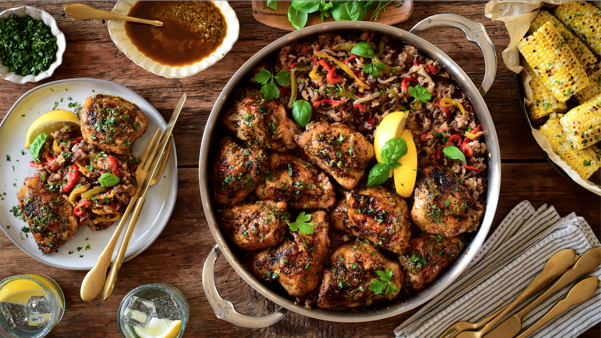 Piri-Piri Chicken with Spicy Rice