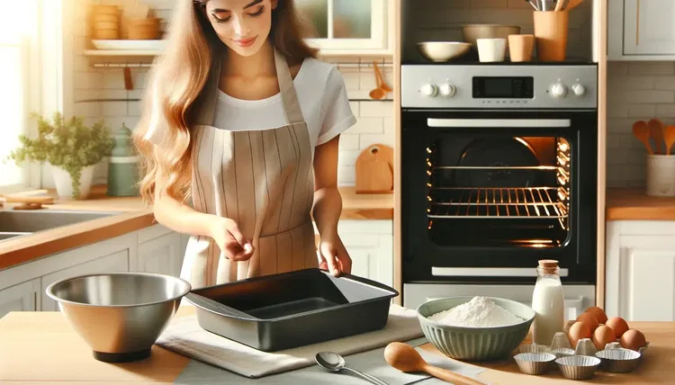 Image of Begin by preheating your oven to 325°F (163°C). Grease and...