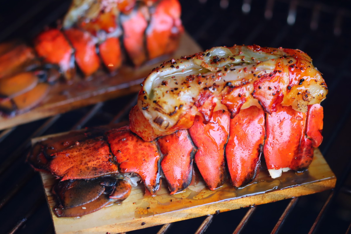 Smoked BBQ Butter Lobster Tails