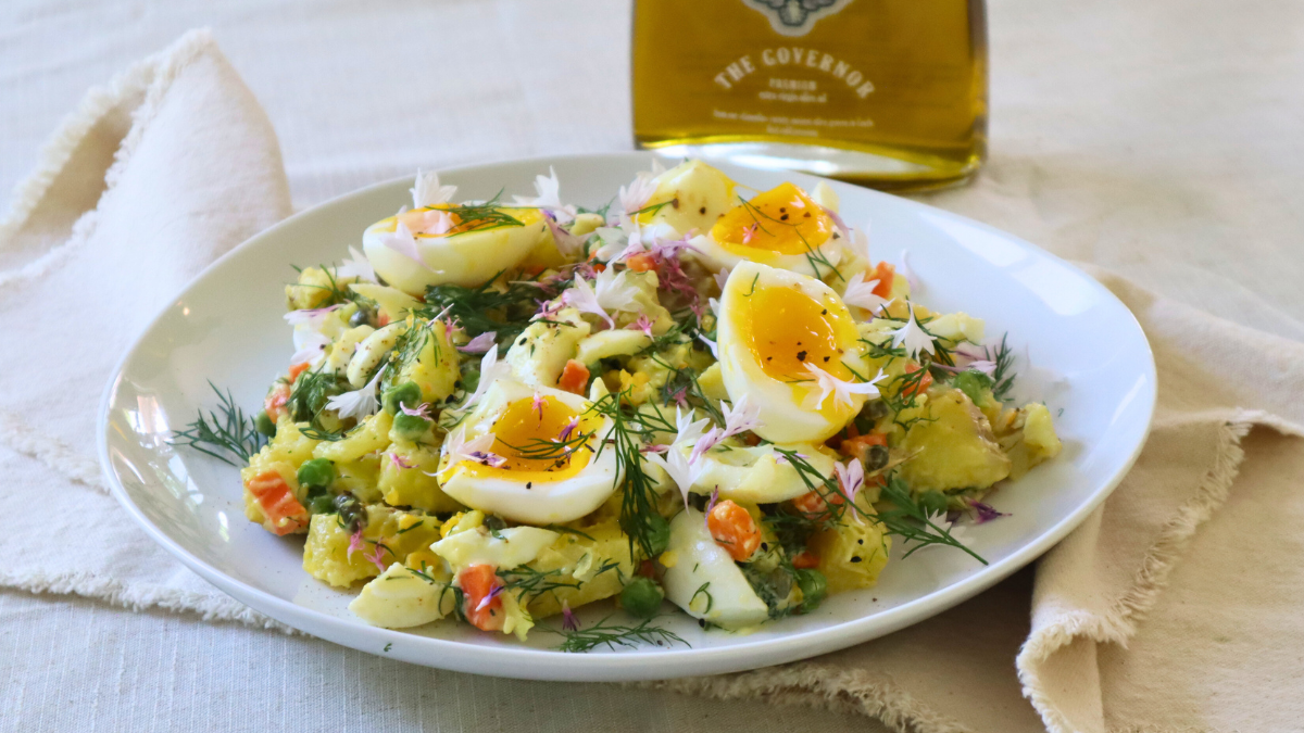 Image of Summer Potato Salad with Homemade Aioli (No Raw Eggs)