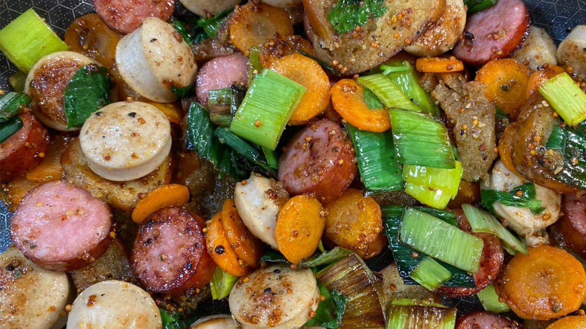 Krakauer-Bratwurst-Pfanne