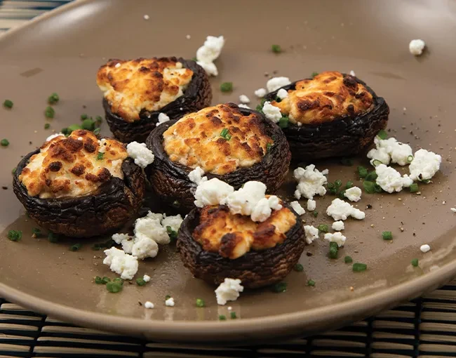 Image of Goat Cheese-Stuffed Mushrooms