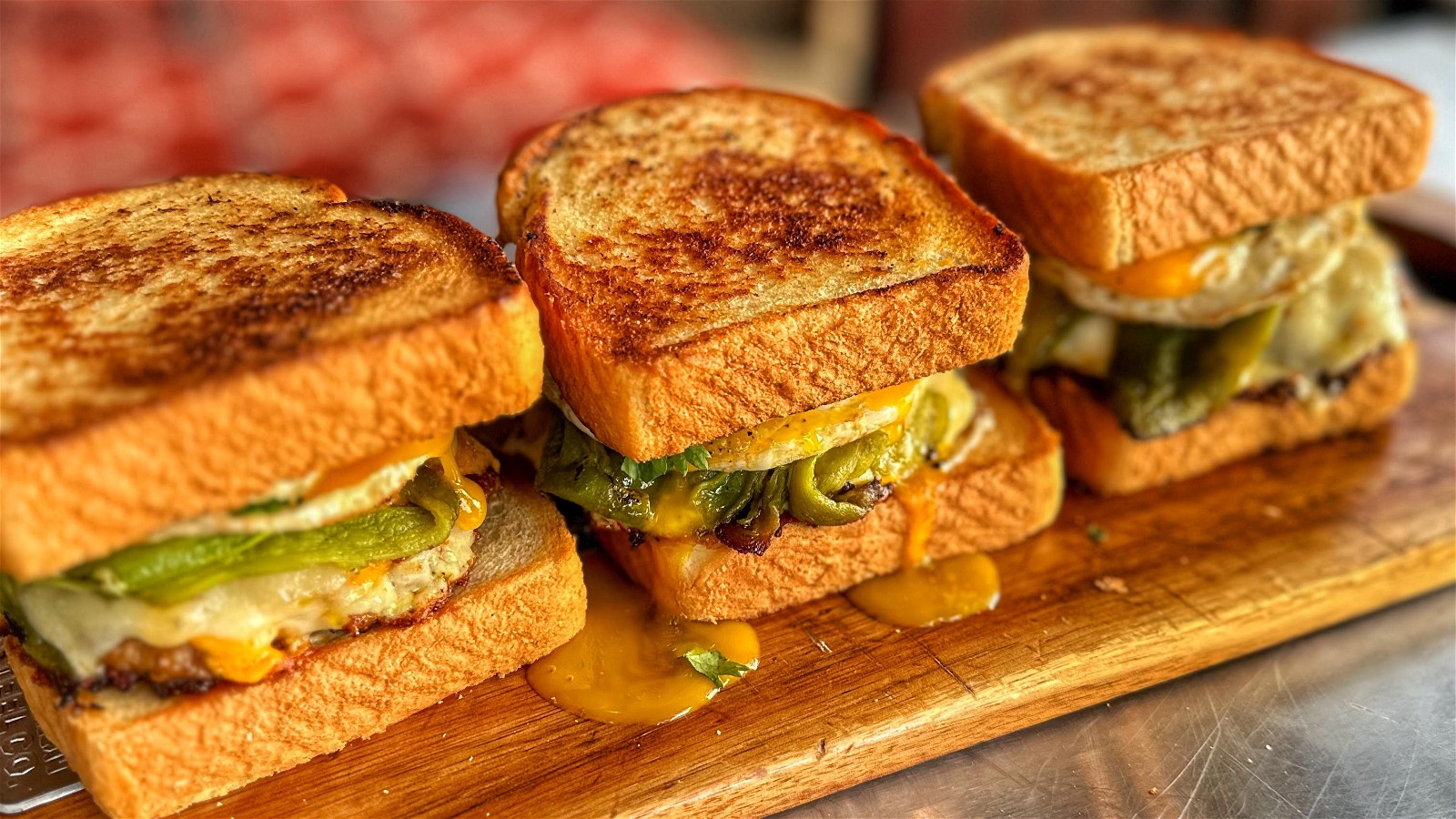 Image of Green Chile Chorizo Breakfast Toaster Sandwich