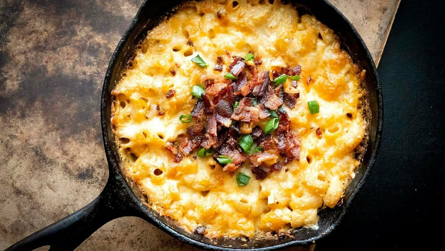 Kimchi Bacon Mac and Cheese
