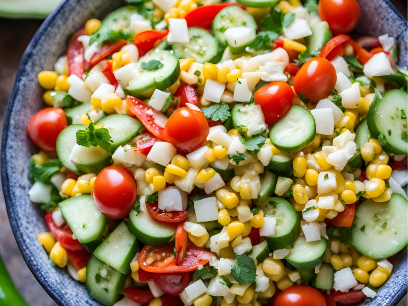 Jalepeño Mint Chopped Salad