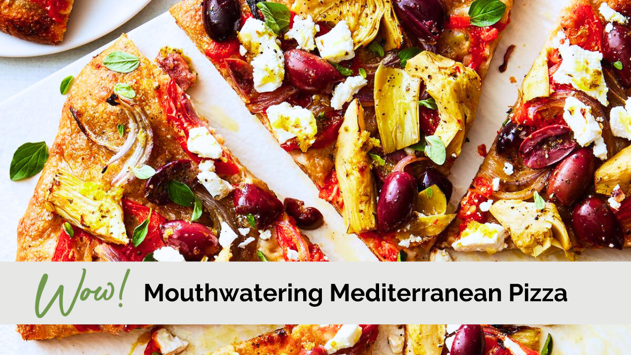 Image of Mouthwatering Mediterranean Pizza