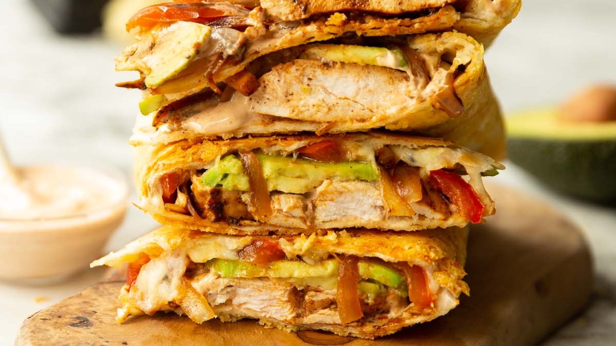 Lactose-Free Chicken Quesadilla