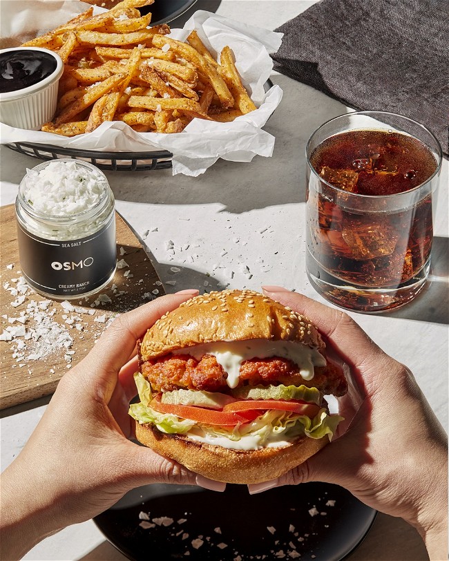 Image of The Ultimate Ranch Fried Chicken Burger with Creamy Ranch