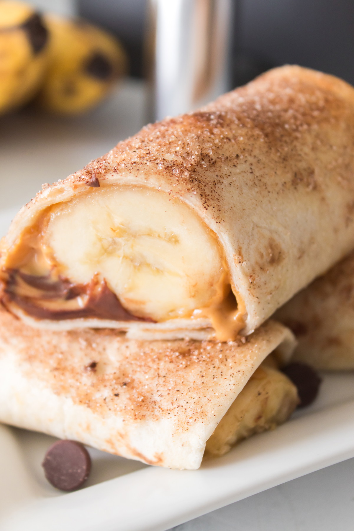 Peanut Butter and Banana Roll Ups