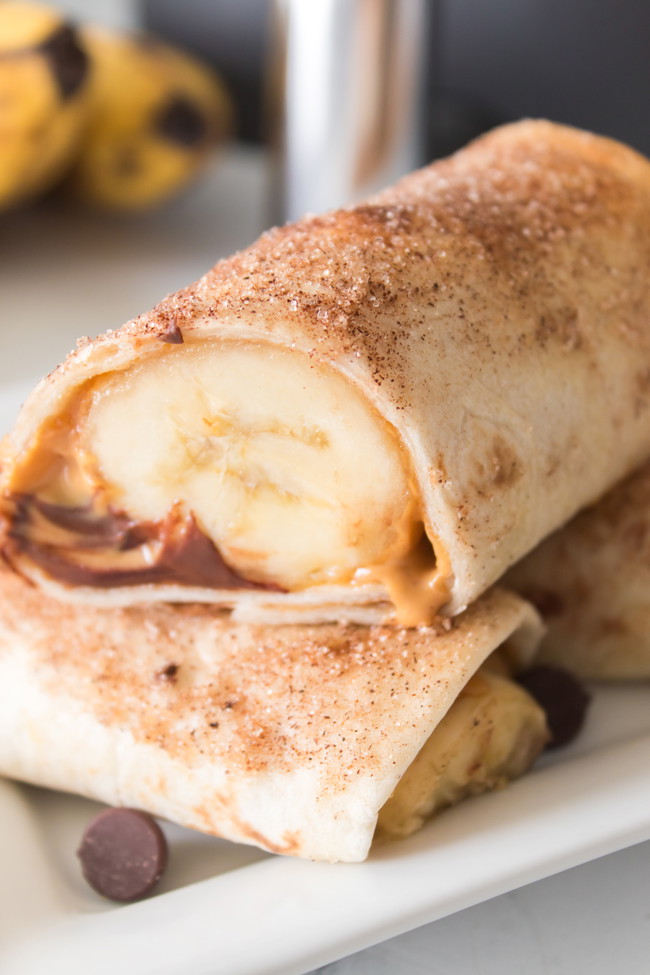 Image of Peanut Butter and Banana Roll Ups