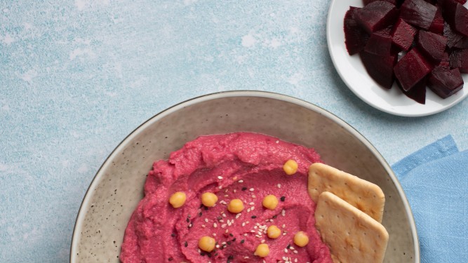 Image of Purple hummus