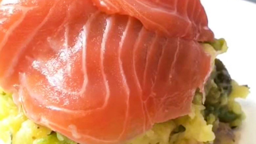 Kartoffelpüree und Lachs