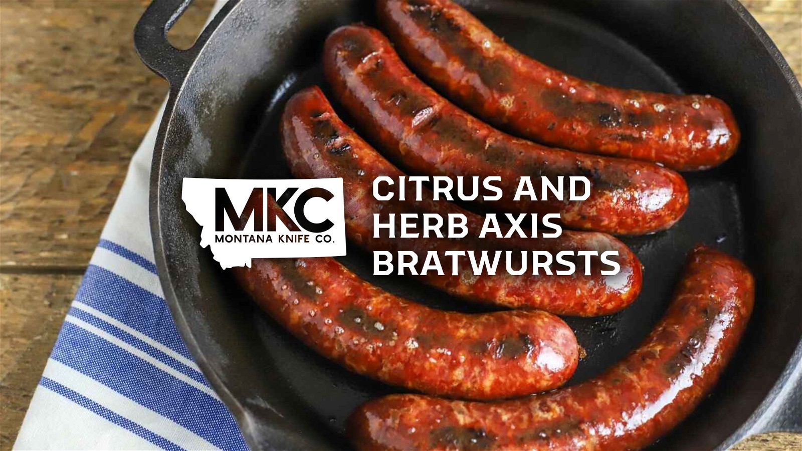 Image of Citrus and Herb Axis Bratwursts