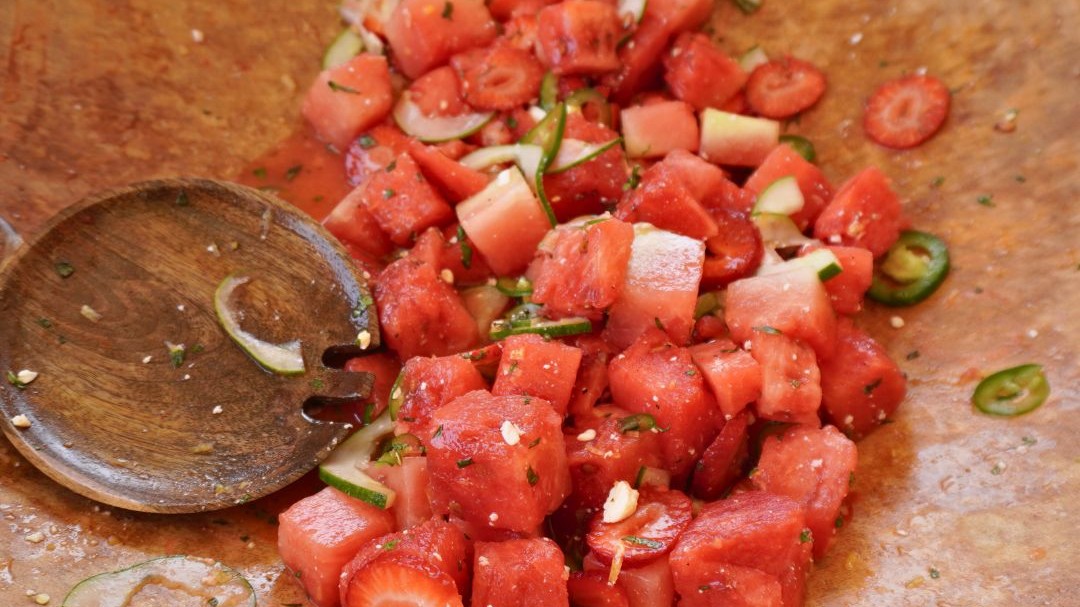 Image of Watermelon & Strawberry Salad