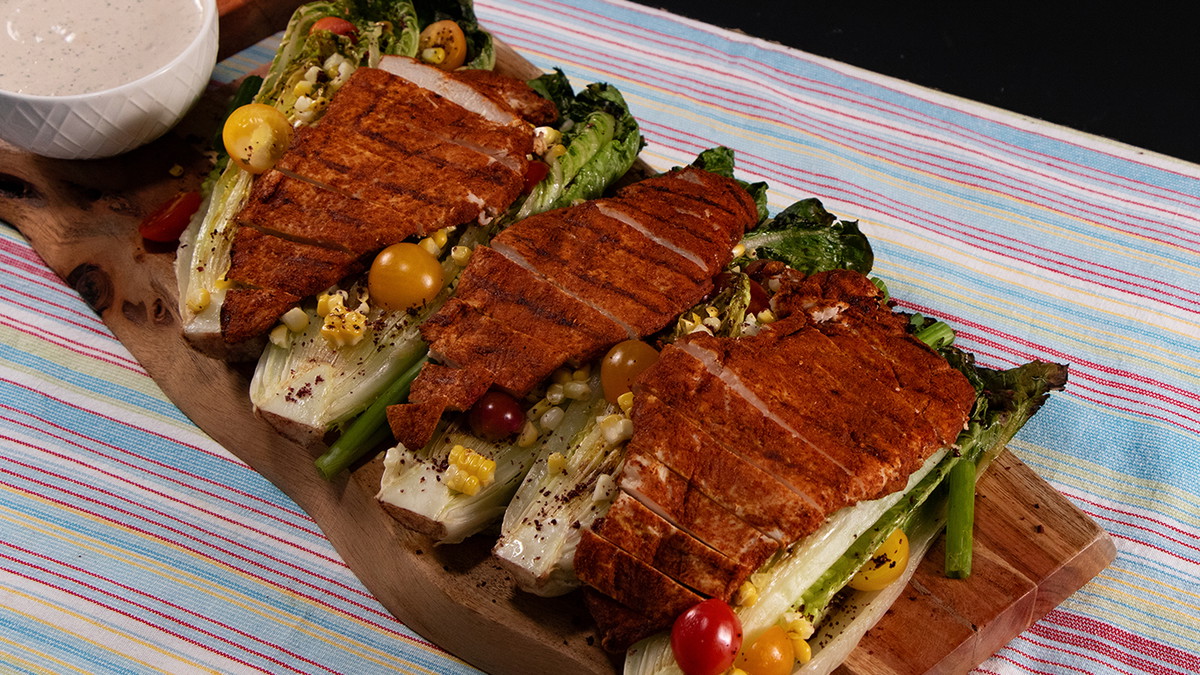 Halal Chicken and Grilled Salad