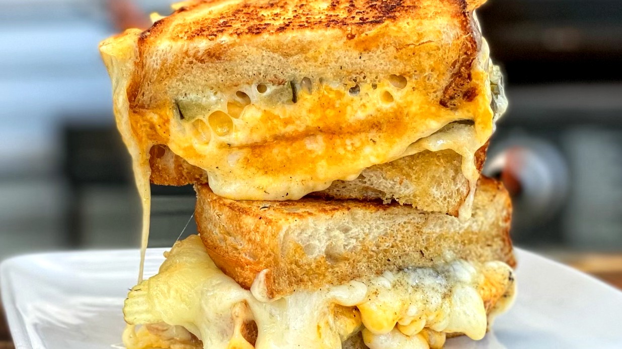 Image of The Ultimate Dill Pickle Grilled Cheese