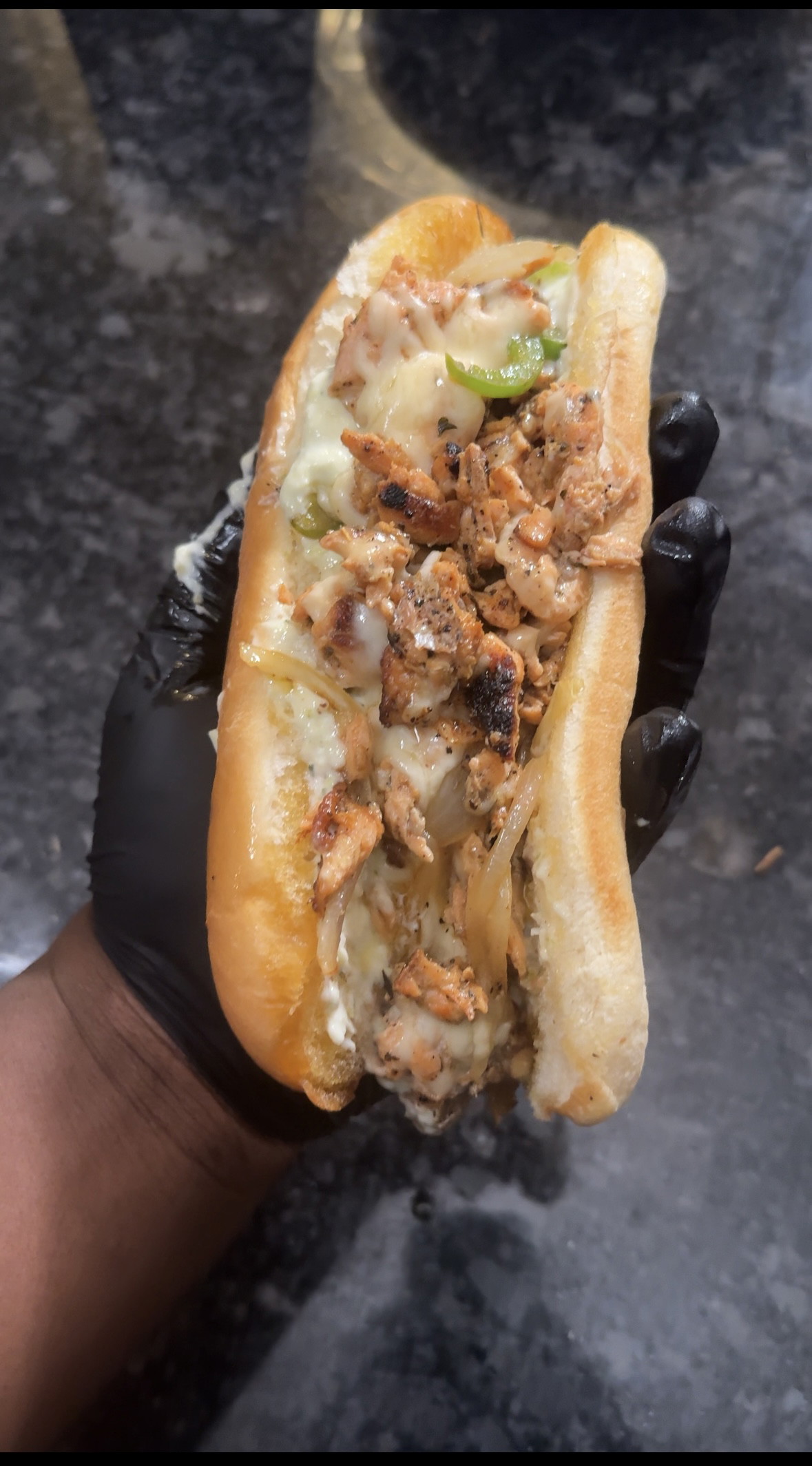 Salmon Cheesesteak