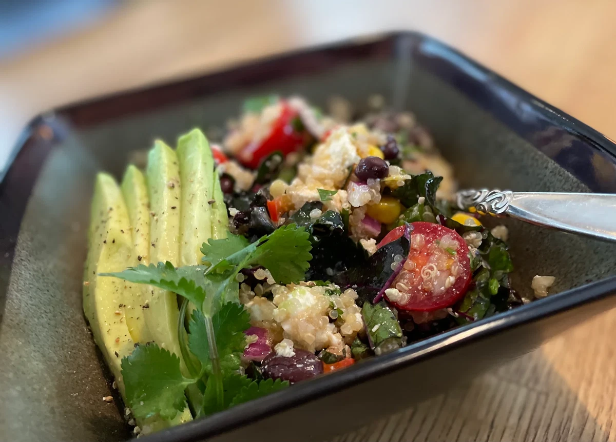 Baklouti Pineapple Mexi Kale Quinoa Salad