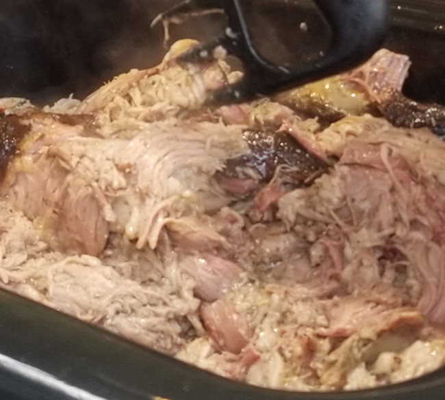 Dish of pulled portk