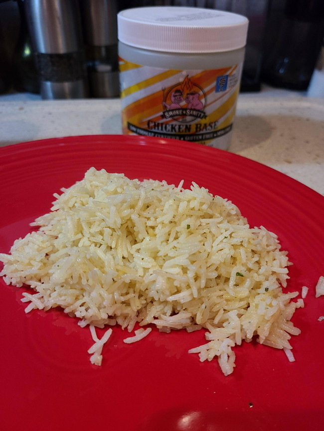 Plate of chicken rice