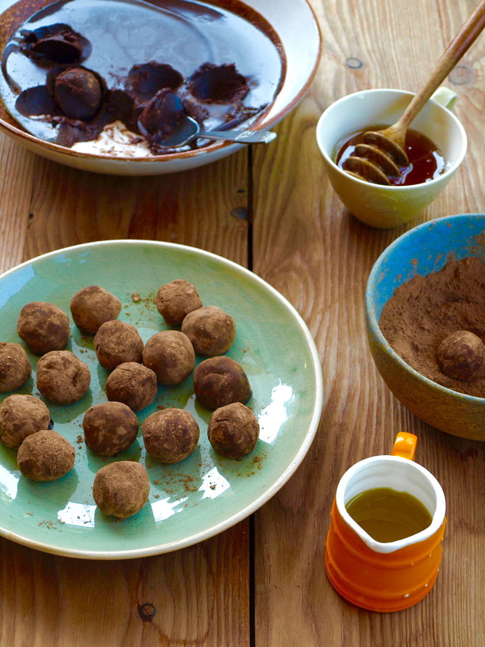mandarin oil chocolate truffles