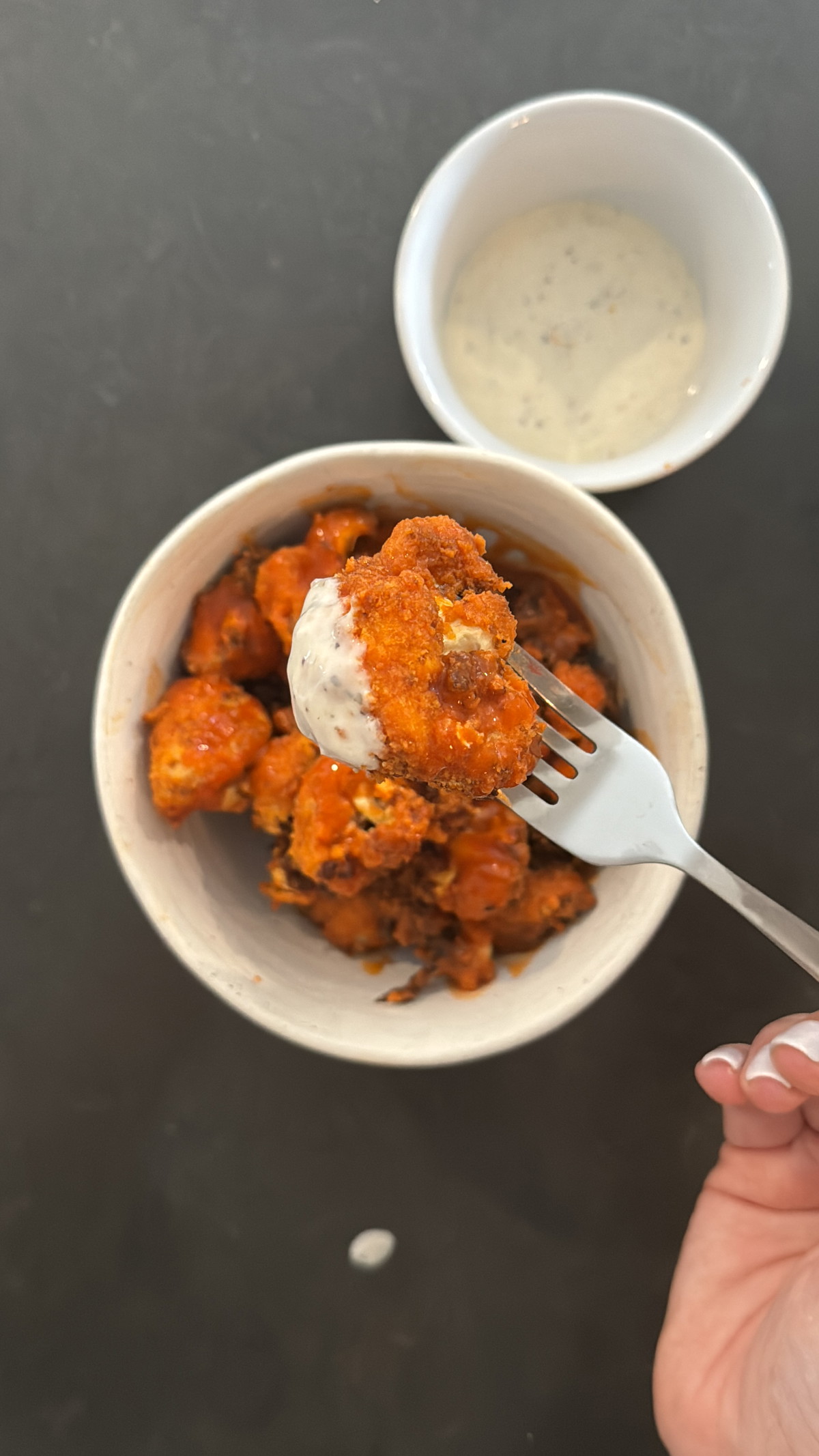 Air Fryer Buffalo Cauliflower 