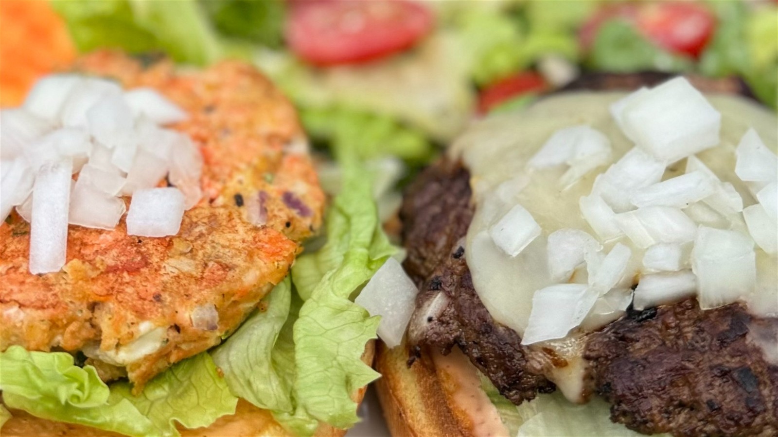 Image of Surf and Turf Smash Burgers