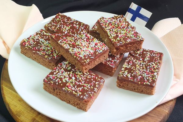 Finnish Coffee Brownies (Mokkapalat)