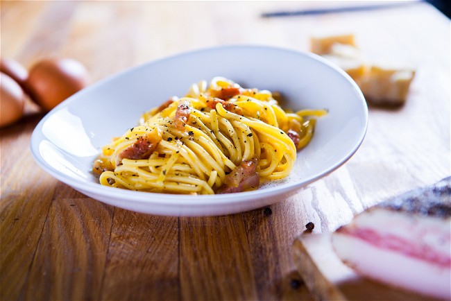 Image of Luscious La Dolce Vita Carbonara