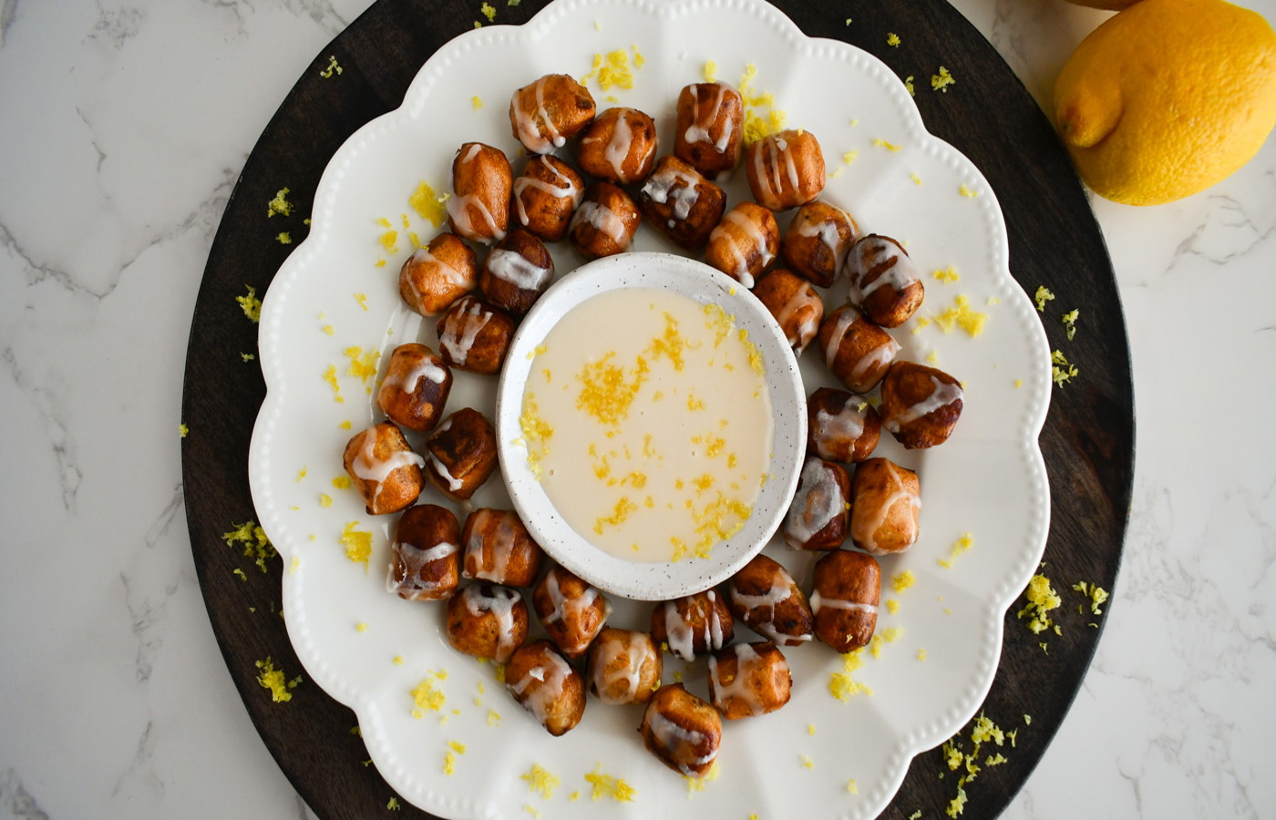 Image of Vegan Gluten-Free Lemon Drizzle Pretzel Bites