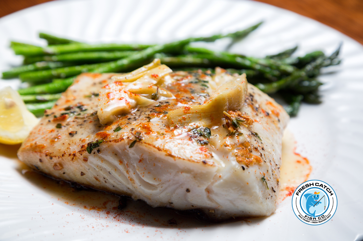 Pan-Seared Snowy Grouper with Lemon Butter Sauce