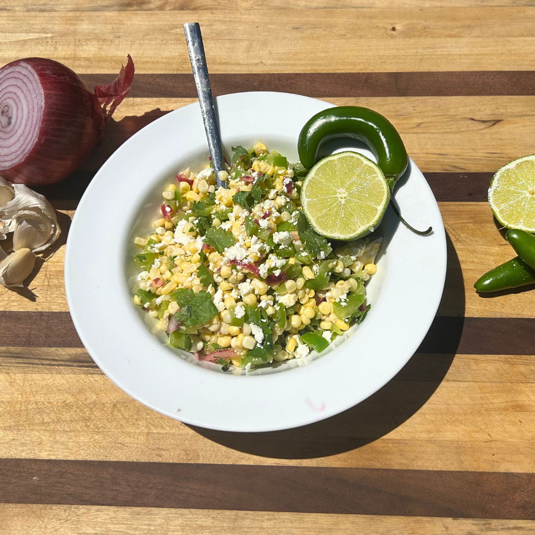 Spicy Corn and Pepper Salad