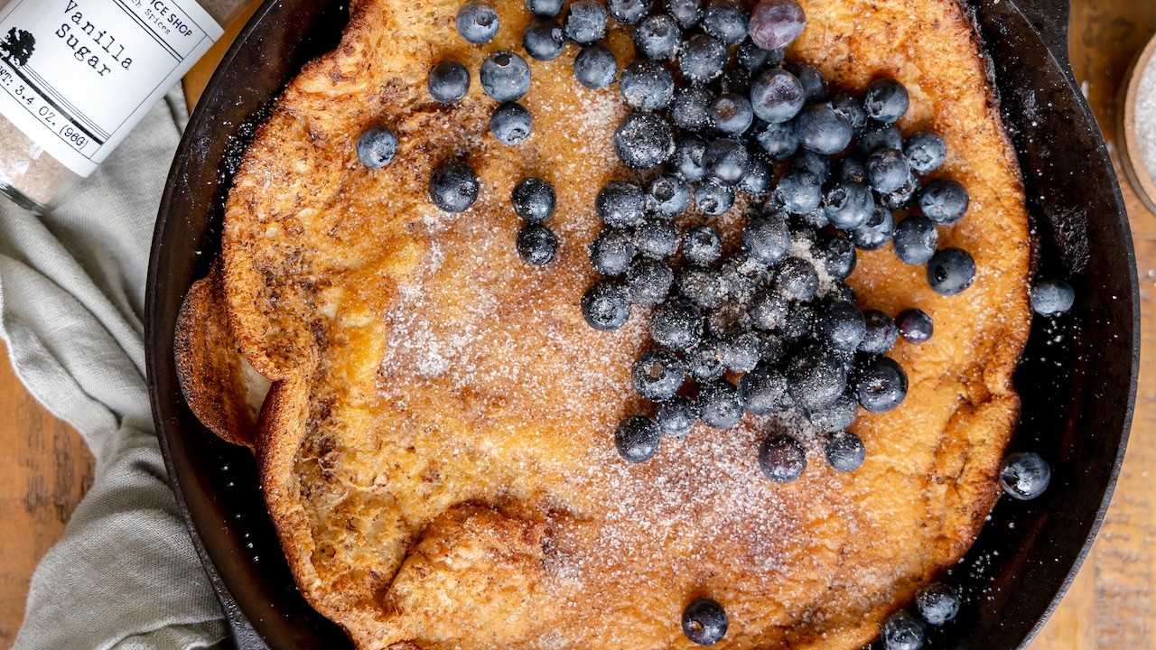 Image of Dutch Baby Pancake with Vanilla Sugar