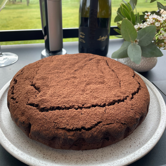 Image of olive oil chocolate cake